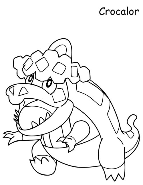 coloring page of Crocalor