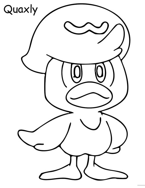 Quaxly coloring page