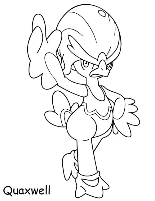 Quaxwell coloring page