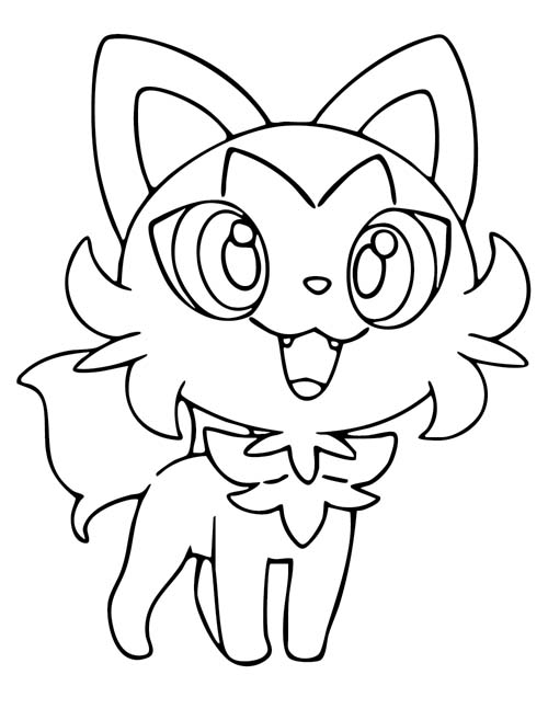 Sprigatito coloring page