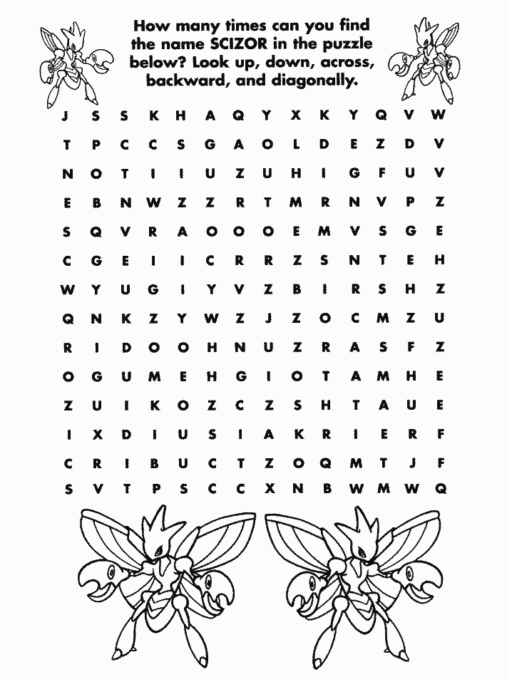 Pokemon Coloring Pages