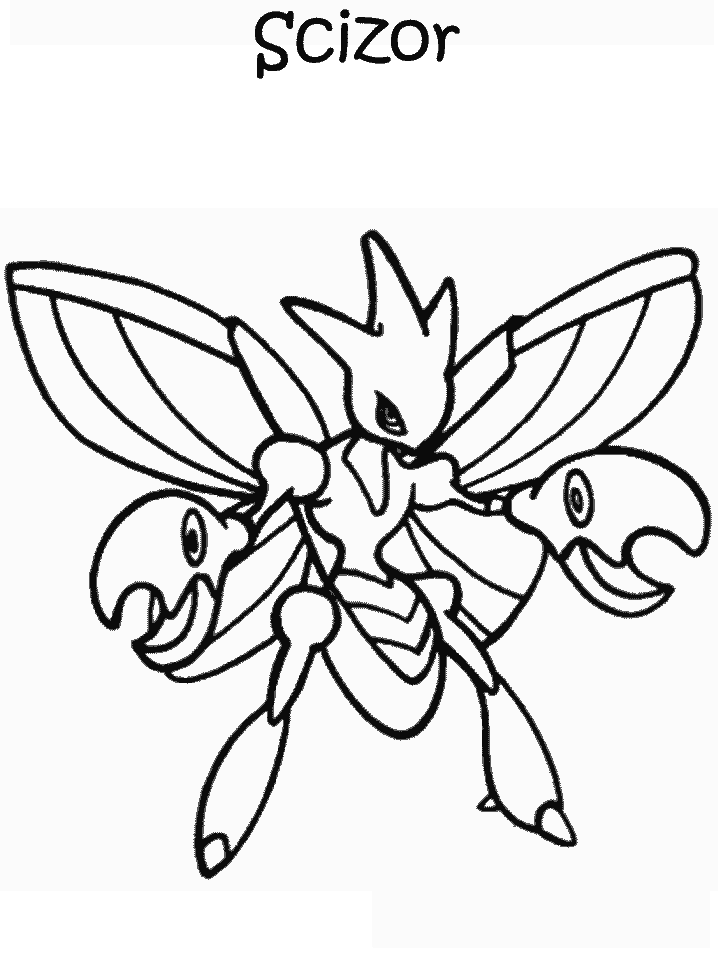 Heracross Coloring Pages