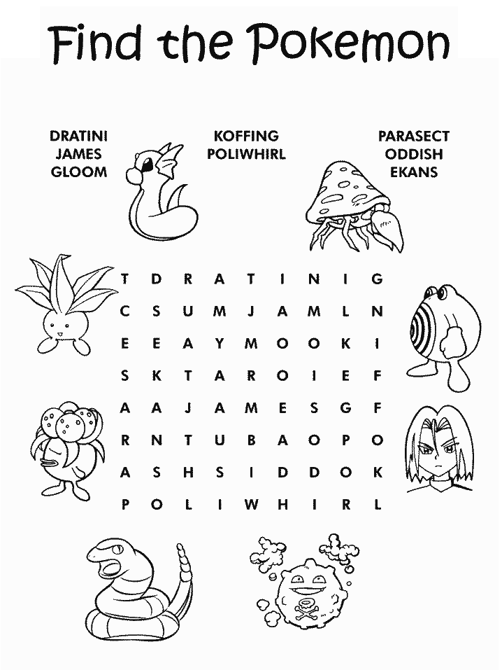 Pokemon Coloring Pages
