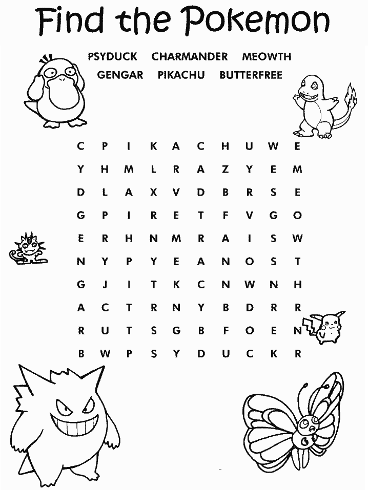 Pokemon Coloring Pages