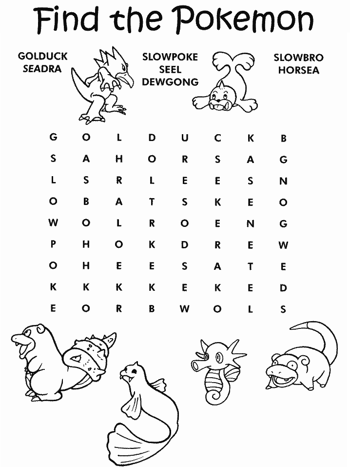 Pokemon Coloring Pages