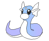 white background dratini