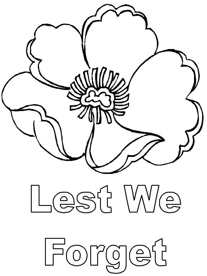 coloring pages remembrance day poppies - photo #14