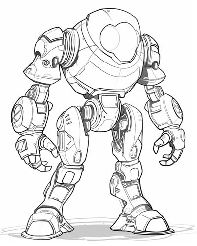 Mech-Suit coloring page