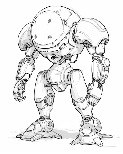 Mech-Suit coloring page