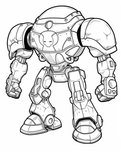 Mech-Suit coloring page