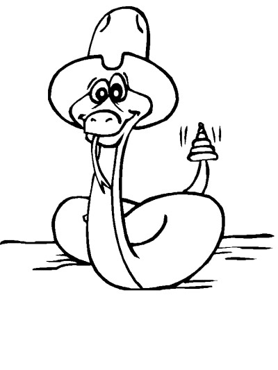 snake coloring page