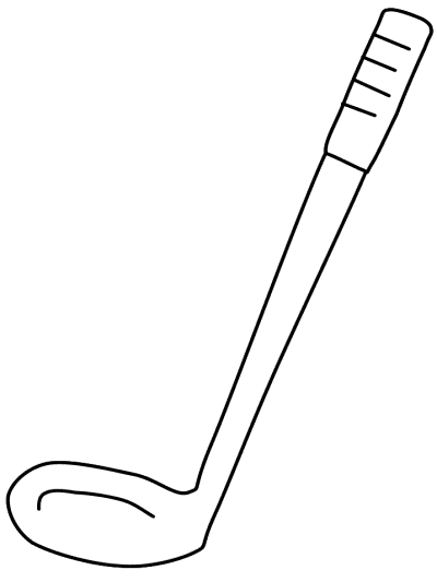 golf club coloring page