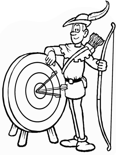 Archer coloring page