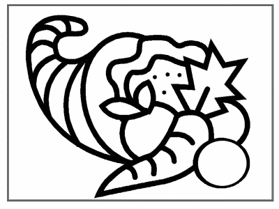 Thanksgiving coloring book pages