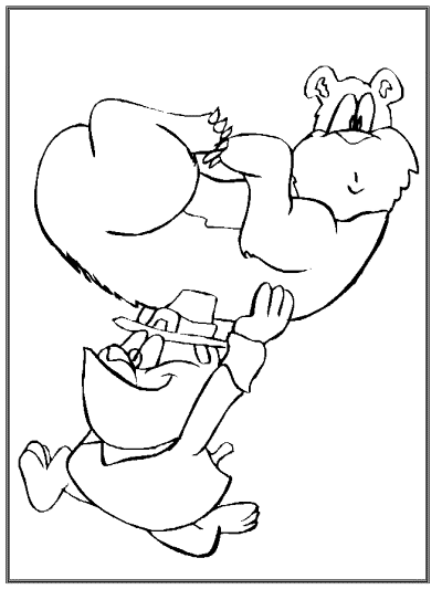 Thanksgiving themed coloring book pages