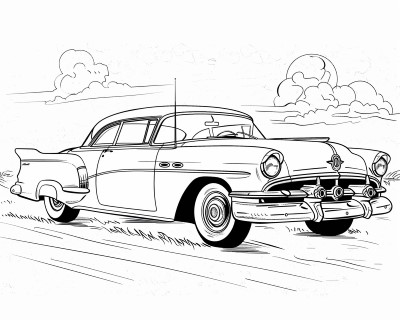 Oldsmobile-88 coloring page