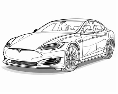 tesla coloring page