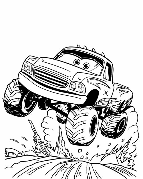 Monster Truck Coloring Page
