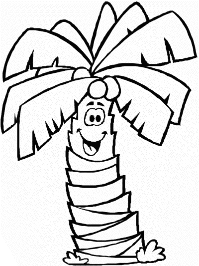 trees coloring book pages