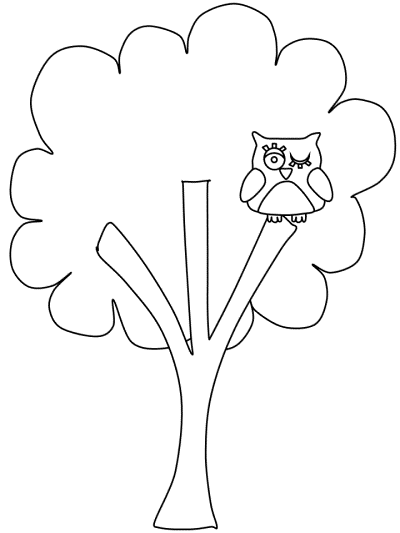 trees coloring book pages