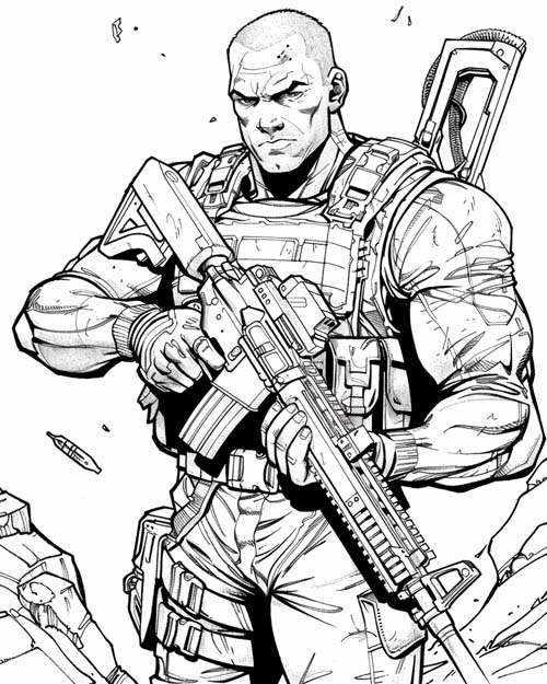 coloring page of Roadblock
