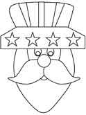 Uncle Sam coloring page
