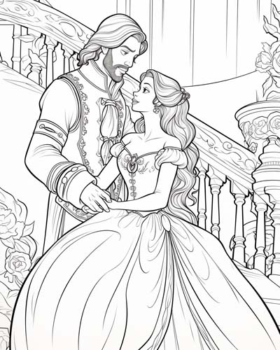 Abelard and Heloise coloring page