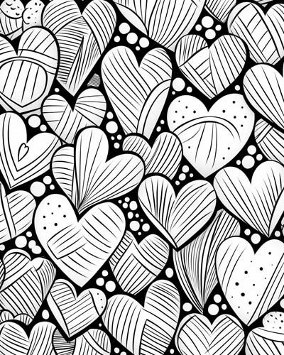 Valentine's Day Heart Doodles