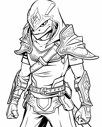 Legend of Zelda, Breath of the Wild coloring page