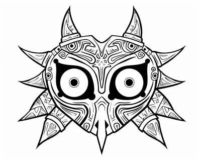 Legend of Zelda, Majora's Mask coloring page