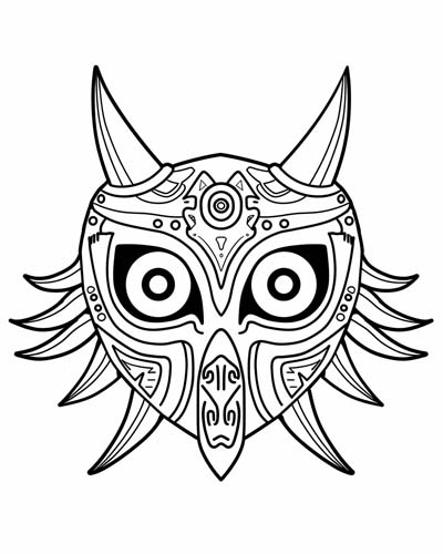 Legend of Zelda, Majora's Mask coloring page