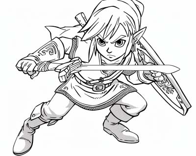 Legend of Zelda, Majora's Mask coloring page