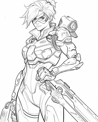 Overwatch coloring page
