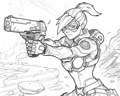 Overwatch coloring page