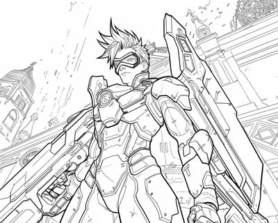 Overwatch coloring page