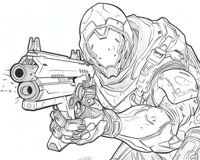 Overwatch coloring page