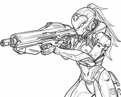 Overwatch coloring page