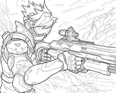 Overwatch coloring page