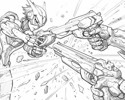 Overwatch coloring page