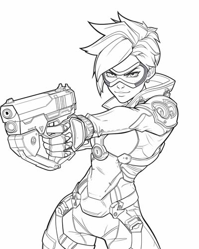 Overwatch coloring page