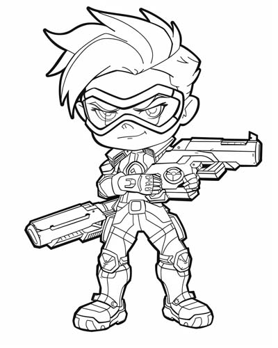 Overwatch coloring page