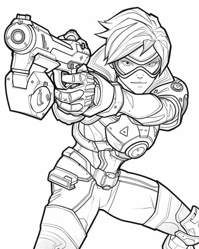 Overwatch coloring page