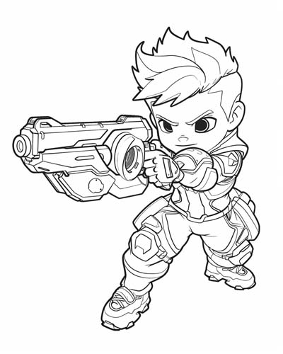 Overwatch coloring page
