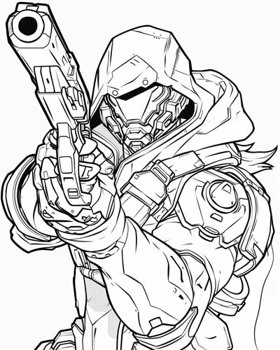 Overwatch coloring page