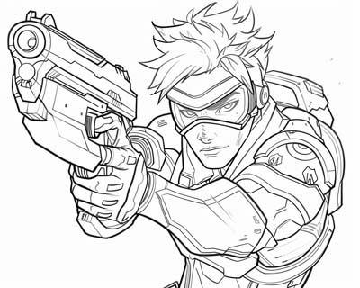 Overwatch coloring page