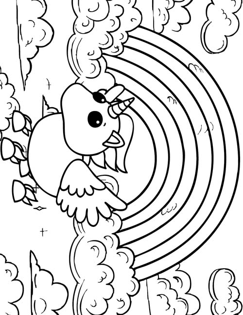 coloring page of a roblox adopt me Alicorn in the sky