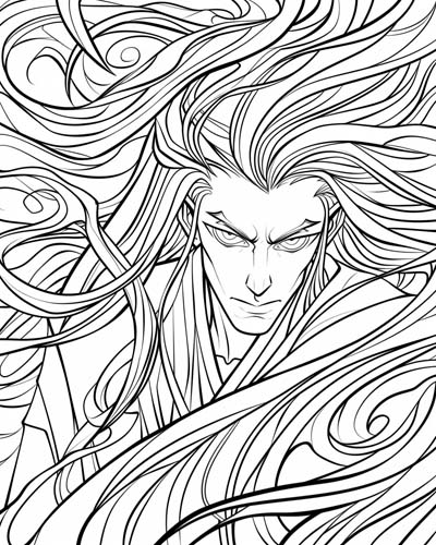 the Norse god Loki coloring page