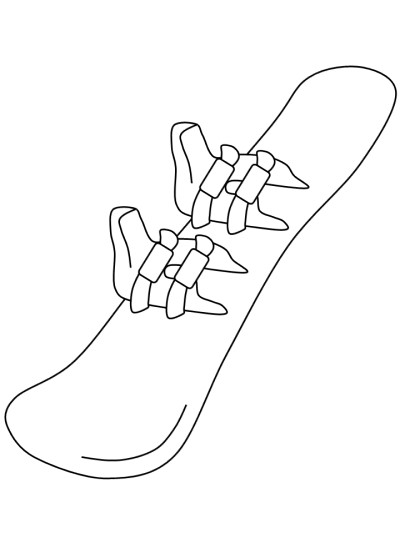 snowboard coloring pages