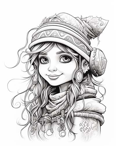 World of Warcraft gnome coloring page
