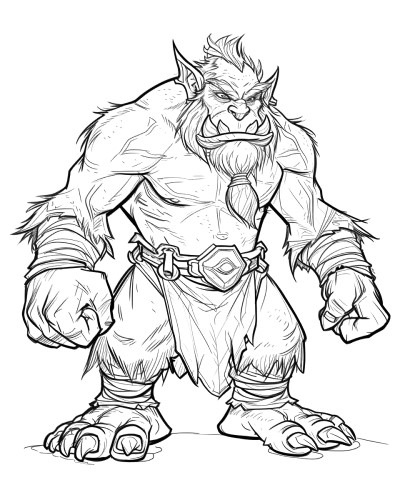 simple sketch of an orc 